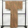 小紋 良品 しつけ糸付き 正絹 幾何学柄・抽象柄 袷仕立て 身丈159cm 裄丈65.5cm 小紋着物 多色使い_画像2