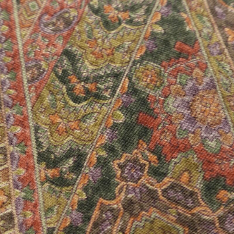 小紋 良品 しつけ糸付き 正絹 幾何学柄・抽象柄 袷仕立て 身丈159cm 裄丈65.5cm 小紋着物 多色使い_画像7