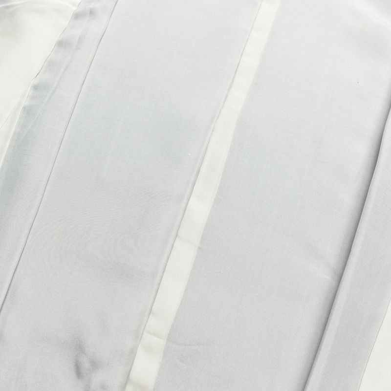 付け下げ 正絹 木の葉・植物柄 袷仕立て 身丈155.5cm 裄丈66cm 箔 共八掛 附下 着物 青・紺_画像18