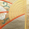 袋帯 六通柄 フォーマル用 正絹 古典柄 箔 菊 波 クリーム_画像4