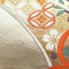 袋帯 六通柄 フォーマル用 正絹 古典柄 箔 菊 波 クリーム_画像6