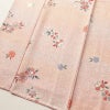 小紋 良品 正絹 花柄 袷仕立て 身丈158.5cm 裄丈63.5cm 金彩 古典 桜 ピンク_画像4