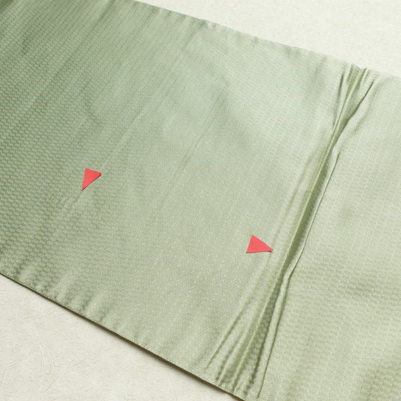 袋帯 太鼓柄 フォーマル用 正絹 古典柄 金糸 緑・うぐいす色_画像16