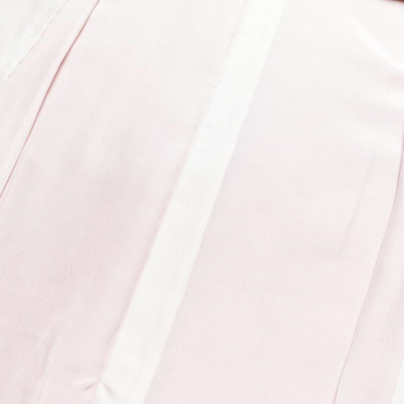 小紋 良品 鮫小紋 しつけ糸付き 正絹 古典柄 袷仕立て 身丈156.5cm 裄丈63.5cm 共八掛 小紋着物 橙_画像17