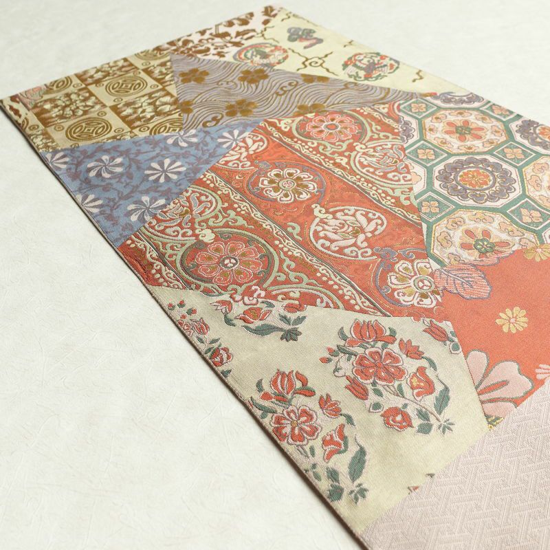 袋帯 六通柄 純金箔 フォーマル用 正絹 幾何学柄・抽象柄 箔 多色使い_画像19