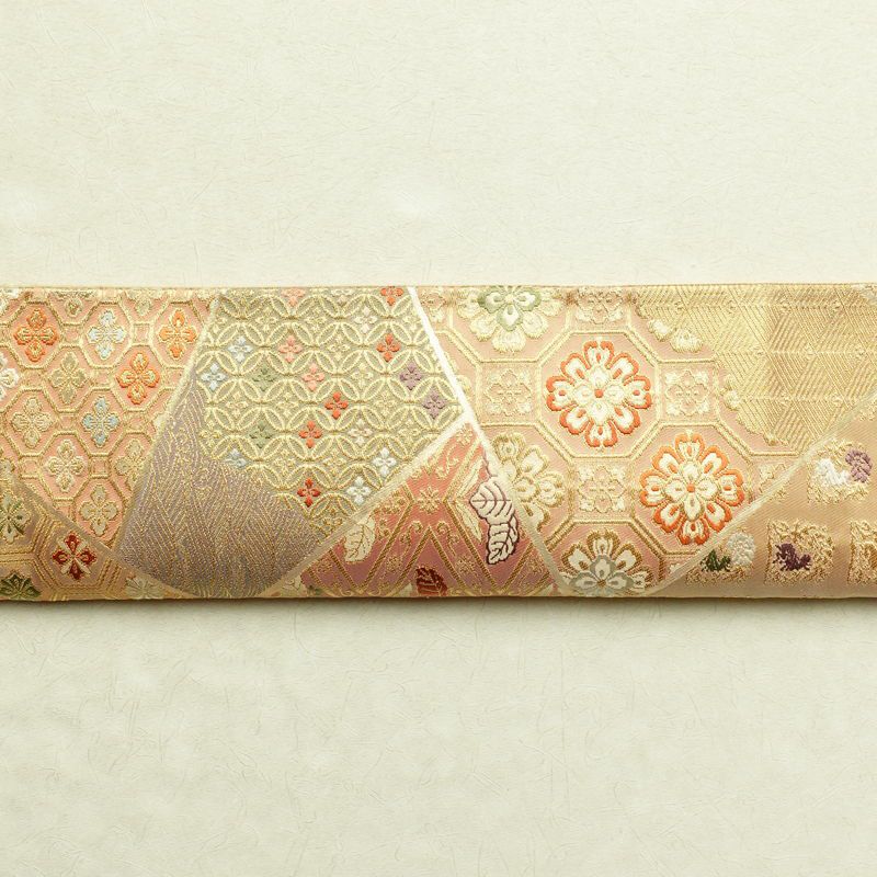 袋帯 六通柄 フォーマル用 正絹 古典柄 ベージュ_画像13