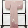 訪問着 良品 正絹 花柄 袷仕立て 身丈168cm 裄丈68cm フォーマル 着物 ピンク_画像2