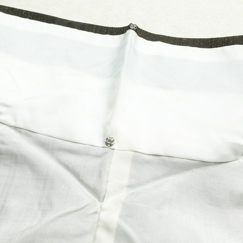 付け下げ しつけ糸付き 正絹 木の葉・植物柄 袷仕立て 身丈159cm 裄丈68cm 附下 着物 茶_画像18