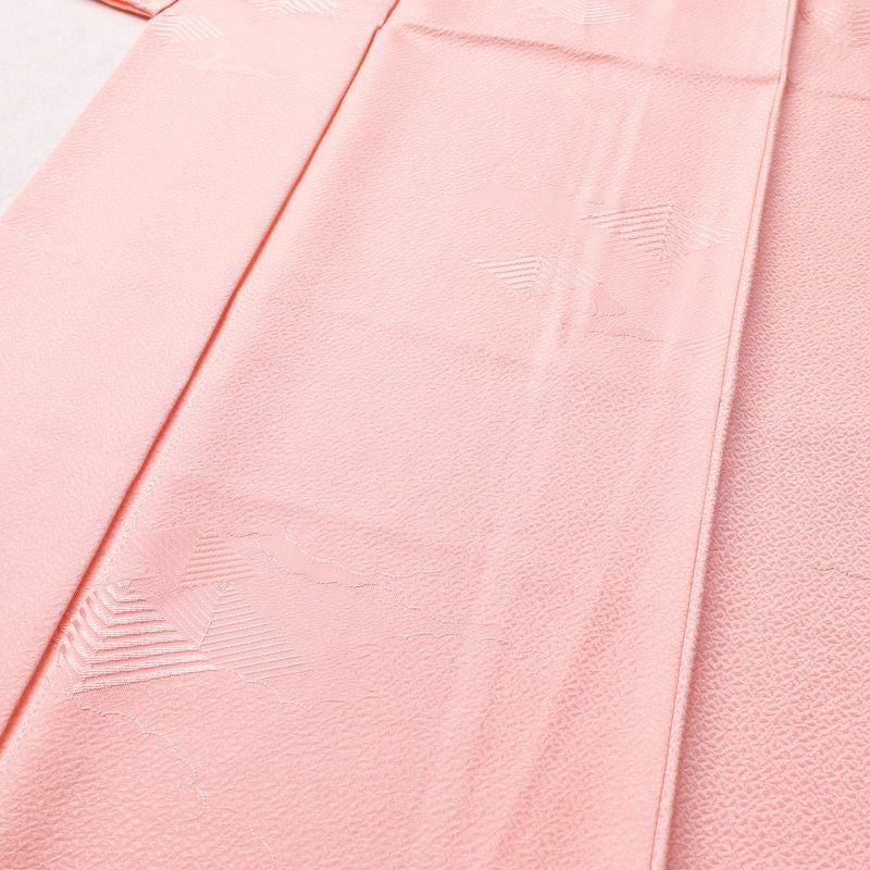 色無地 正絹 古典柄 袷仕立て 身丈163cm 裄丈66.5cm 着物 ピンク_画像5