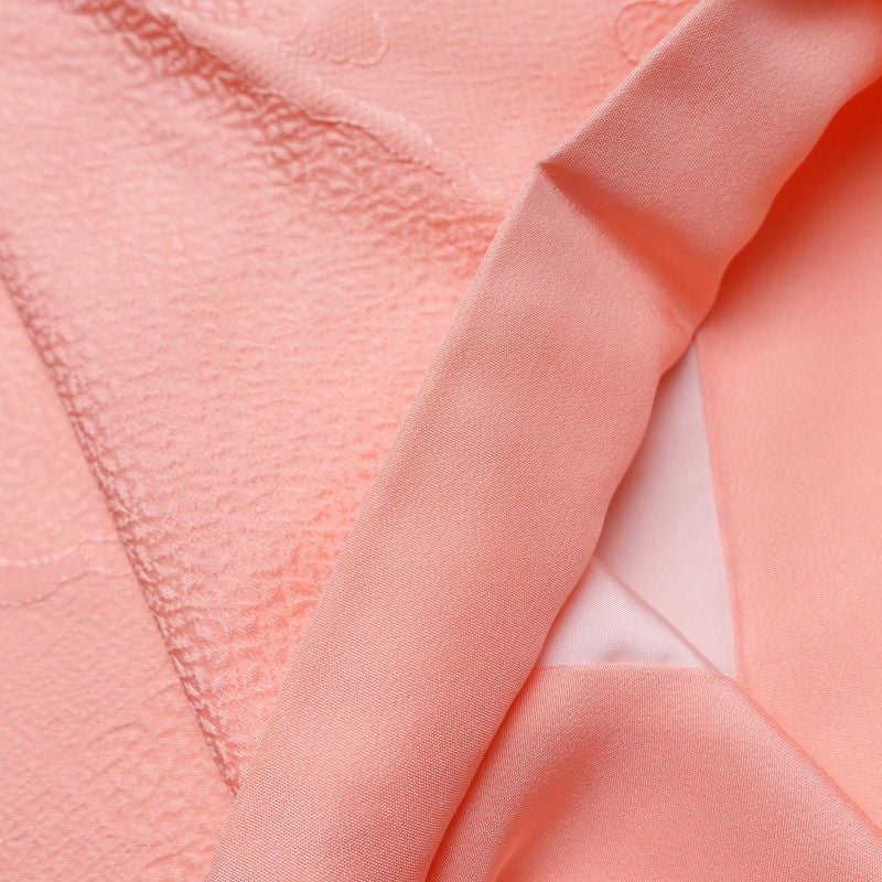 色無地 正絹 古典柄 袷仕立て 身丈163cm 裄丈66.5cm 着物 ピンク_画像12