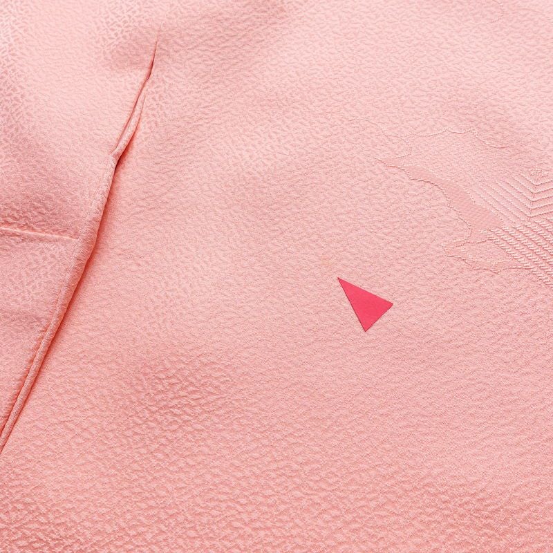 色無地 正絹 古典柄 袷仕立て 身丈163cm 裄丈66.5cm 着物 ピンク_画像18