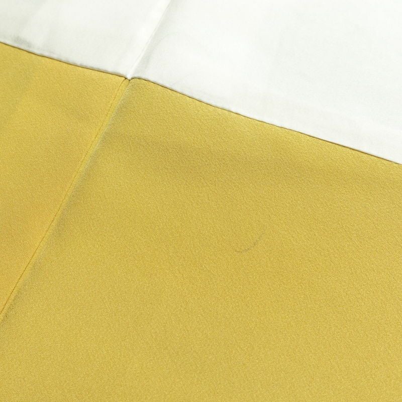 訪問着 綸子 正絹 古典柄 袷仕立て 身丈163.5cm 裄丈67cm 箔 金彩 フォーマル 着物 緑・うぐいす色_画像20