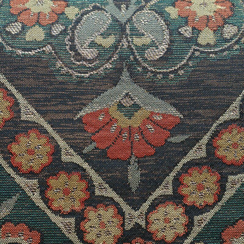 袋帯 六通柄 良品 フォーマル用 正絹 幾何学柄・抽象柄 緑・うぐいす色_画像3