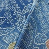 小紋 縮緬 正絹 木の葉・植物柄 袷仕立て 身丈157cm 裄丈63.5cm 小紋着物 青・紺_画像9