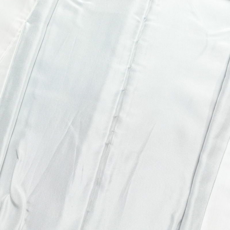 小紋 縮緬 正絹 木の葉・植物柄 袷仕立て 身丈157cm 裄丈63.5cm 小紋着物 青・紺_画像17