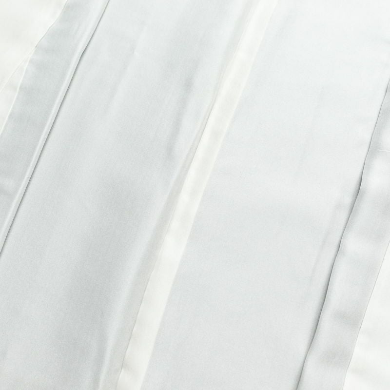 付け下げ 白川丈山 落款入り 正絹 風景柄 縮緬 袷仕立て 身丈159cm 裄丈65.5cm 箔 フォーマル 附下 着物 グレー_画像19