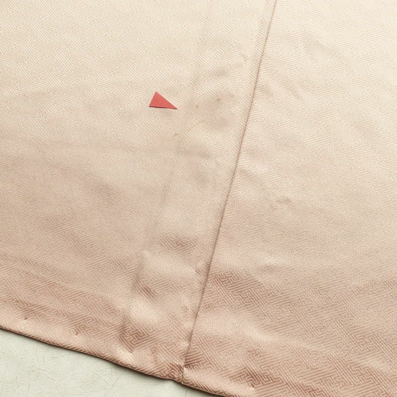 付け下げ 絞り 正絹 古典柄 袷仕立て 身丈167cm 裄丈69cm 箔 刺繍 金彩 フォーマル 附下 着物 茶_画像19