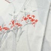 小紋 しつけ糸付き 正絹 花柄 袷仕立て 身丈161cm 裄丈65cm 小紋着物 グレー_画像5