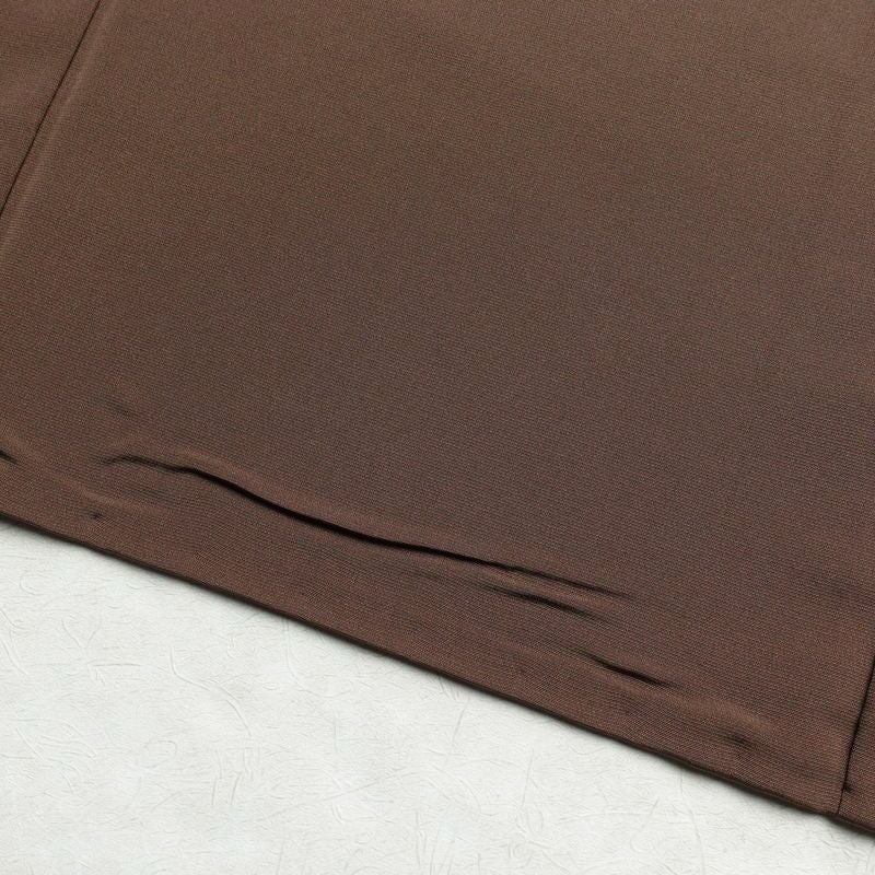 色留袖 落款入り しつけ糸付き 金駒刺繍 一つ紋付き 正絹 人物・動物柄 袷仕立て 身丈156cm 裄丈64.5cm 箔 刺繍 共八掛 茶_画像21