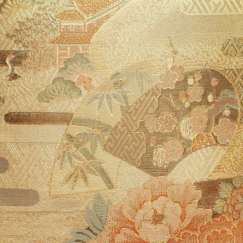 袋帯 六通柄 良品 フォーマル用 正絹 古典柄 金・銀_画像3