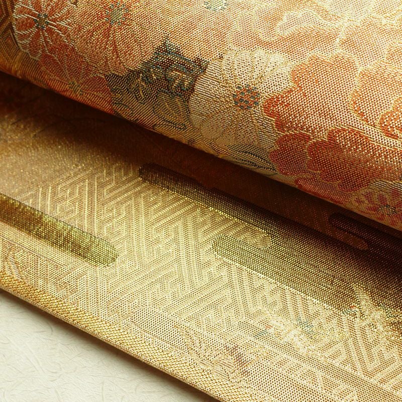 袋帯 六通柄 良品 フォーマル用 正絹 古典柄 金・銀_画像8