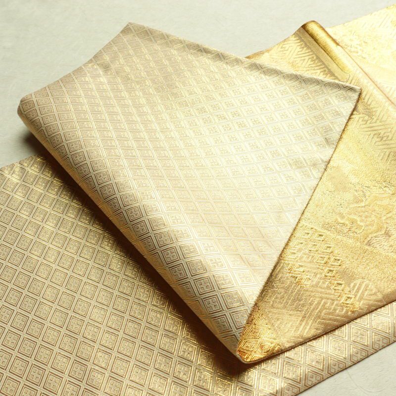 袋帯 六通柄 良品 フォーマル用 正絹 古典柄 金・銀_画像12