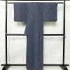 紬 しつけ糸付き 正絹 縞柄・線柄 袷仕立て 身丈161cm 裄丈64cm 青・紺_画像2