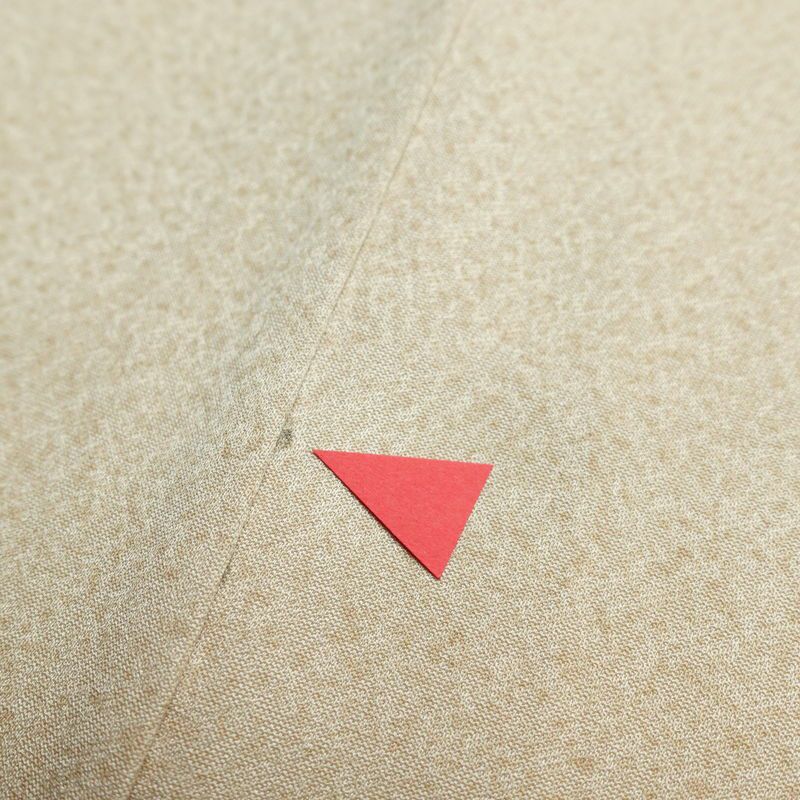 訪問着 正絹 古典柄 袷仕立て 身丈162cm 裄丈67.5cm 金彩 松 緑・うぐいす色_画像18