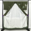 付け下げ 良品 縮緬 正絹 古典柄 袷仕立て 身丈159cm 裄丈66.5cm 附下 着物 緑・うぐいす色_画像3