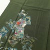 付け下げ 良品 縮緬 正絹 古典柄 袷仕立て 身丈159cm 裄丈66.5cm 附下 着物 緑・うぐいす色_画像5