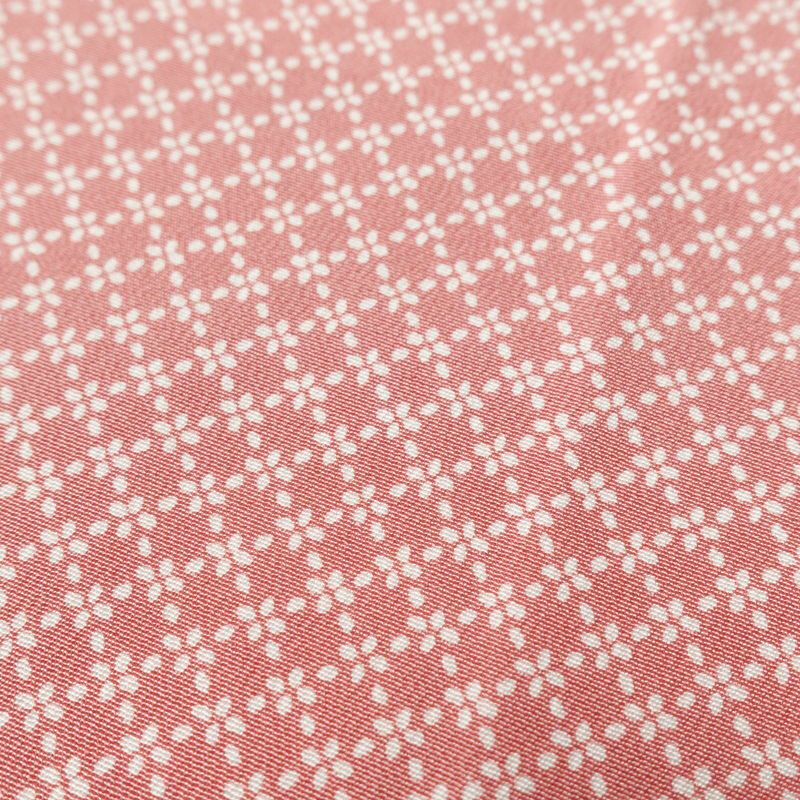 江戸小紋 やまと謹製 縮緬 正絹 古典柄 袷仕立て 身丈155cm 裄丈65.5cm 小紋 着物 ピンク_画像6