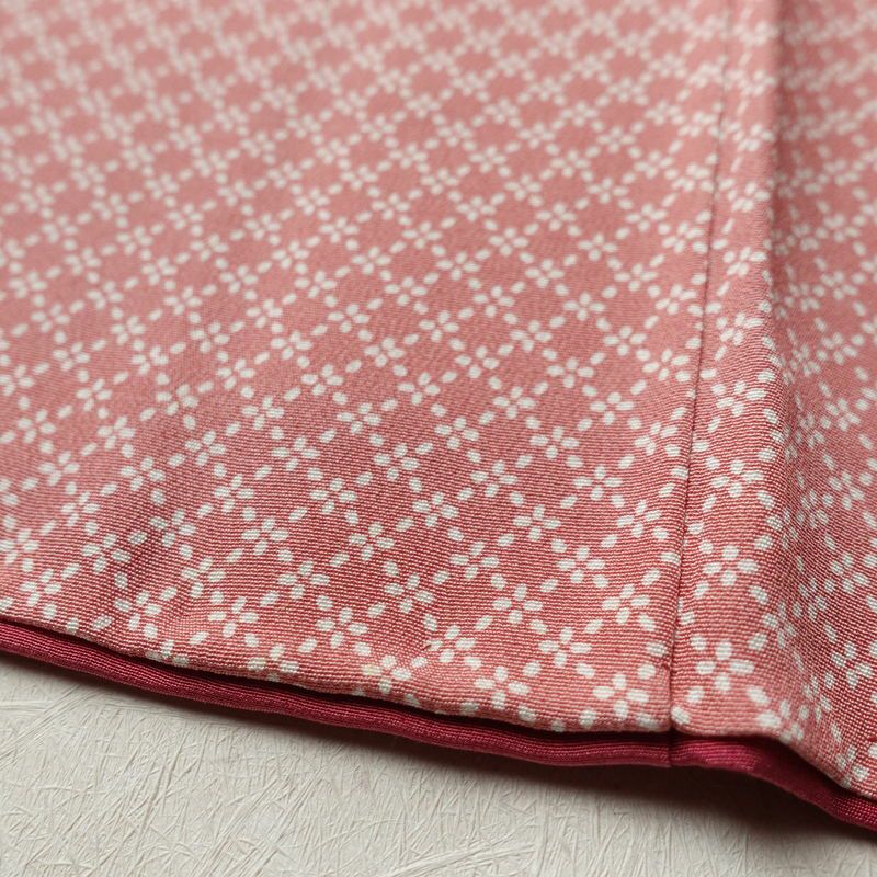 江戸小紋 やまと謹製 縮緬 正絹 古典柄 袷仕立て 身丈155cm 裄丈65.5cm 小紋 着物 ピンク_画像8