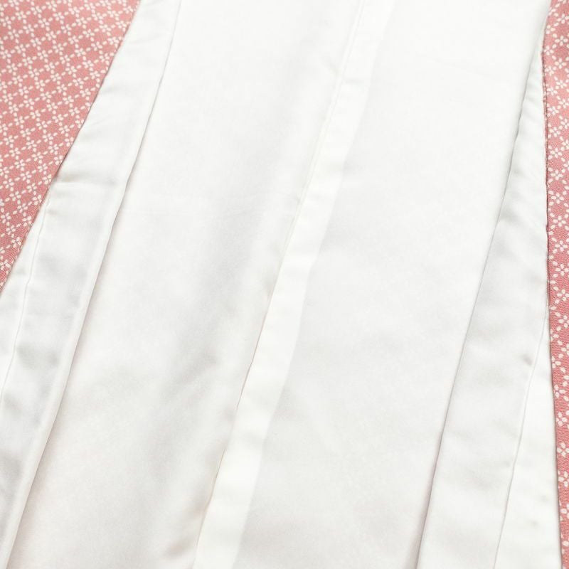 江戸小紋 やまと謹製 縮緬 正絹 古典柄 袷仕立て 身丈155cm 裄丈65.5cm 小紋 着物 ピンク_画像15