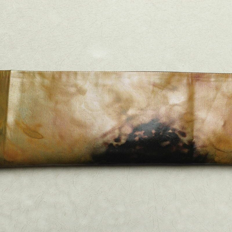 袋帯 六通柄 フォーマル用 正絹 幾何学柄・抽象柄 袷仕立て 箔 茶_画像13