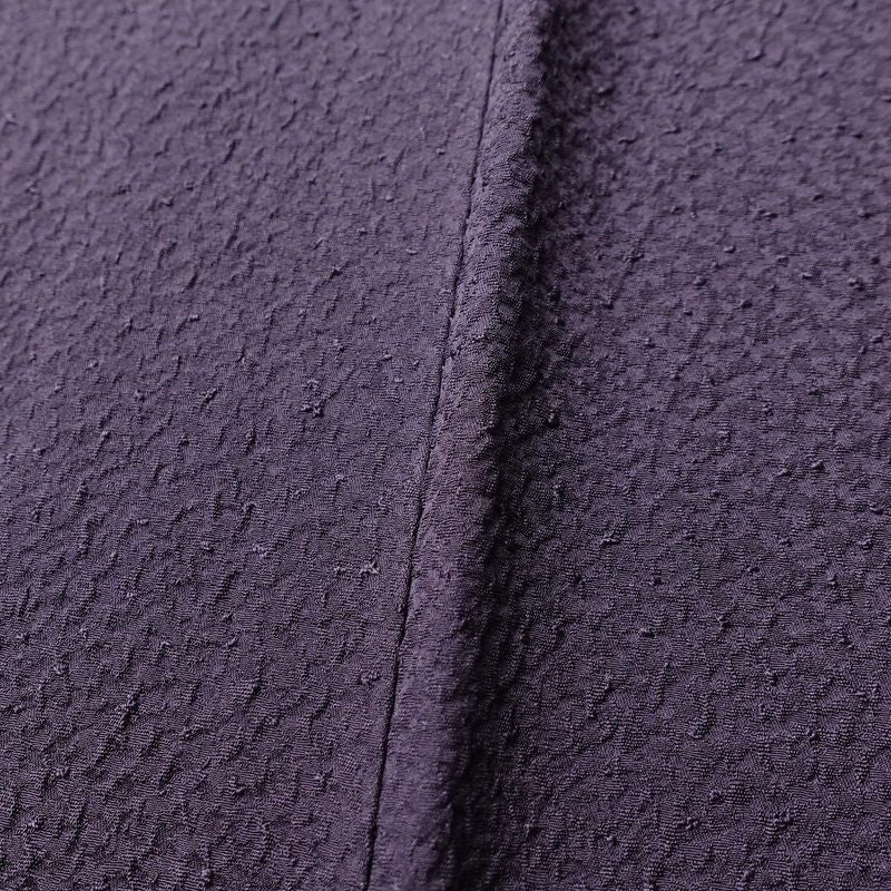 色無地 一つ紋付き 正絹 無地 袷仕立て 身丈151cm 裄丈63.5cm 紫・藤色_画像9