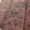 紬 良品 小紋柄 正絹 風景柄 袷仕立て 身丈159.5cm 裄丈64cm ピンク_画像4