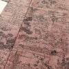 紬 良品 小紋柄 正絹 風景柄 袷仕立て 身丈159.5cm 裄丈64cm ピンク_画像5