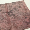 紬 良品 小紋柄 正絹 風景柄 袷仕立て 身丈159.5cm 裄丈64cm ピンク_画像12