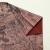 紬 良品 小紋柄 正絹 風景柄 袷仕立て 身丈159.5cm 裄丈64cm ピンク_画像13