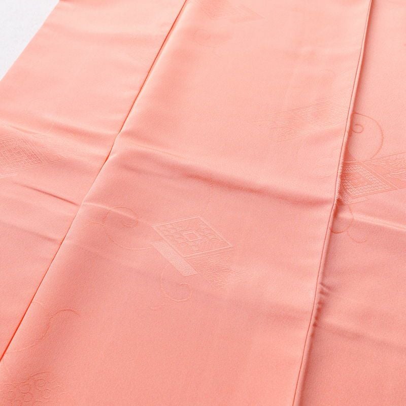 色無地 ポリエステル 古典柄 袷仕立て 身丈164cm 裄丈64cm 着物 ピンク_画像5