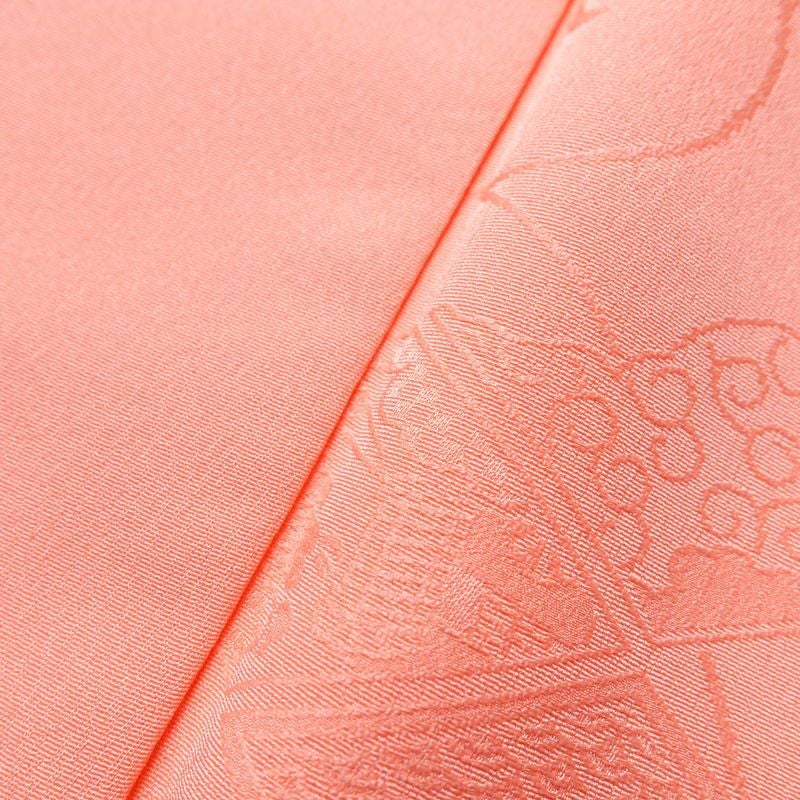 色無地 ポリエステル 古典柄 袷仕立て 身丈164cm 裄丈64cm 着物 ピンク_画像6