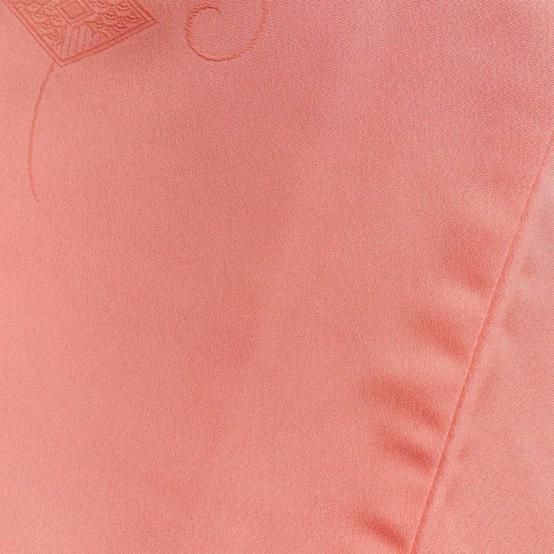 色無地 ポリエステル 古典柄 袷仕立て 身丈164cm 裄丈64cm 着物 ピンク_画像11