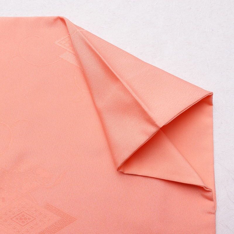 色無地 ポリエステル 古典柄 袷仕立て 身丈164cm 裄丈64cm 着物 ピンク_画像13