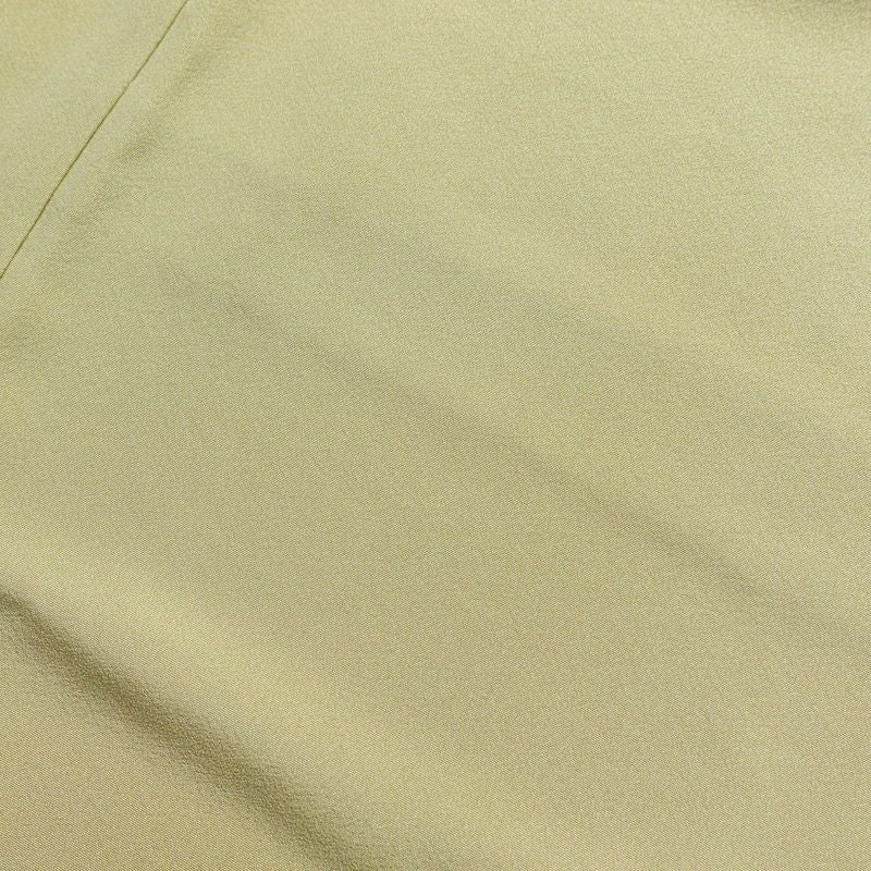 色留袖 落款入り 作家物 縮緬 一つ紋付き 正絹 風景柄 袷仕立て 身丈158cm 裄丈65.5cm 共八掛 フォーマル 着物 緑・うぐいす色_画像19