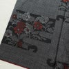 大島紬 証紙なし 正絹 花柄 袷仕立て 身丈169cm 裄丈66cm 黒_画像10
