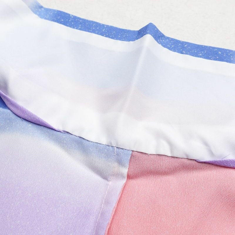 単衣 良品 着物 ポリエステル 縞柄・線柄 単衣仕立て 身丈162cm 裄丈67.5cm 着物 多色使い_画像17