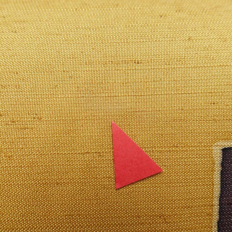 袋帯 太鼓柄 一般用 正絹 その他の柄 春夏秋冬 黄・黄土色_画像10