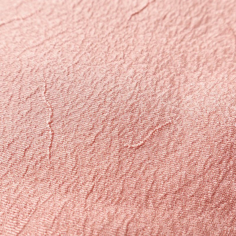 色無地 しつけ糸付き 正絹 幾何学柄・抽象柄 袷仕立て 着物 ピンク_画像6