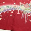 振袖 美品 辻が花 正絹 花柄 袷仕立て 身丈164cm 裄丈67.5cm 金彩 フォーマル 着物 成人式 二十歳の集い 赤・朱_画像12