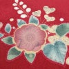 振袖 美品 辻が花 正絹 花柄 袷仕立て 身丈164cm 裄丈67.5cm 金彩 フォーマル 着物 成人式 二十歳の集い 赤・朱_画像17